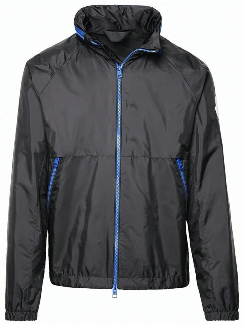 Moncler Zippered Black Polyamide Jacket