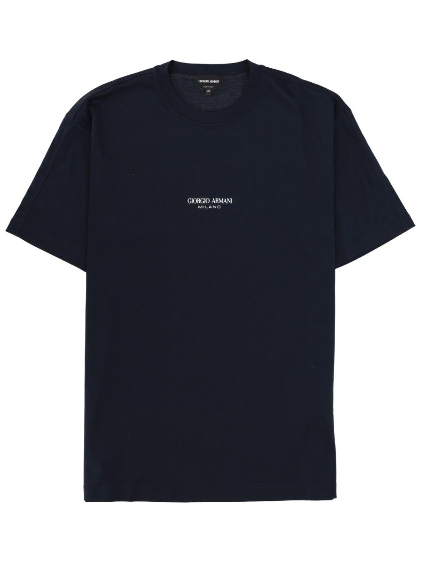 Giorgio Armani Crew Neckline Understated Logo T-Shirt