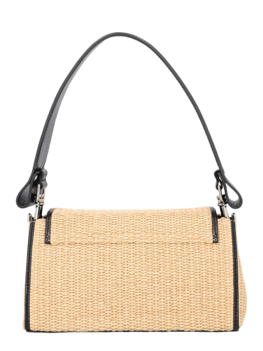 Vivienne Westwood Hazel Woven Beige Emblem Handbag