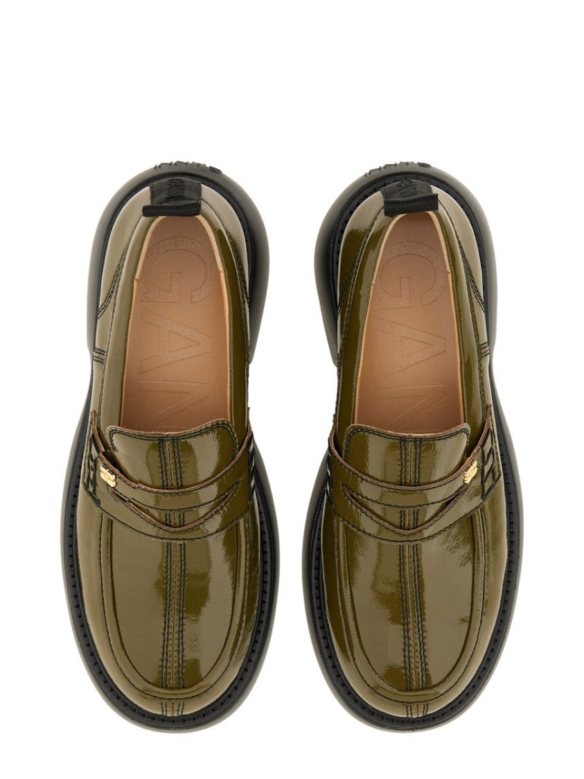 Ganni Loafer With Logo
