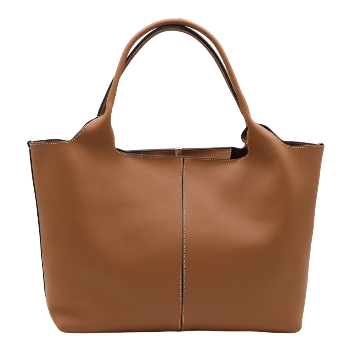 Tod's Structured Tote Bag With Metallic Bar Detail
