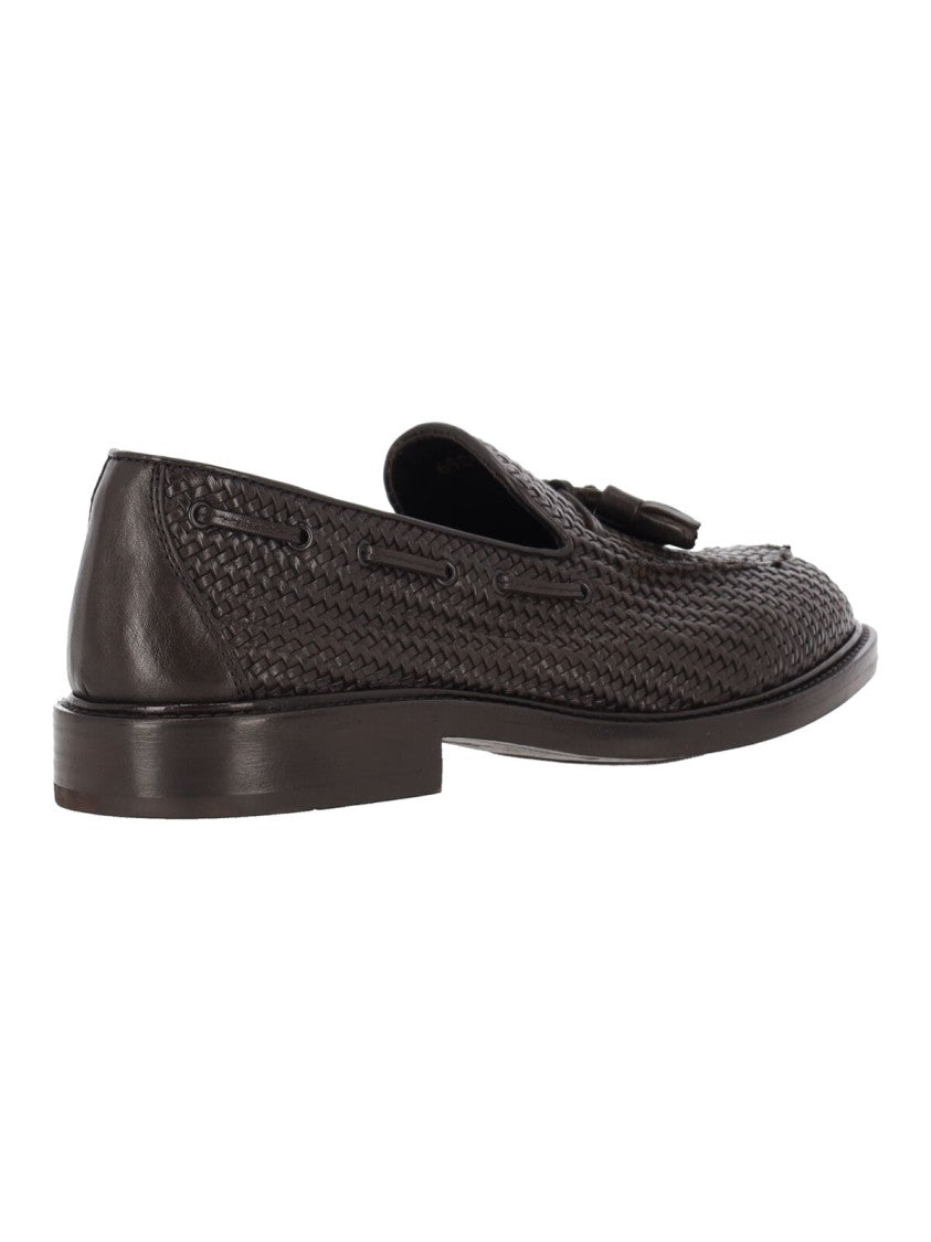 Alexander Hotto Braided Tassel Loafers – Dark Brown