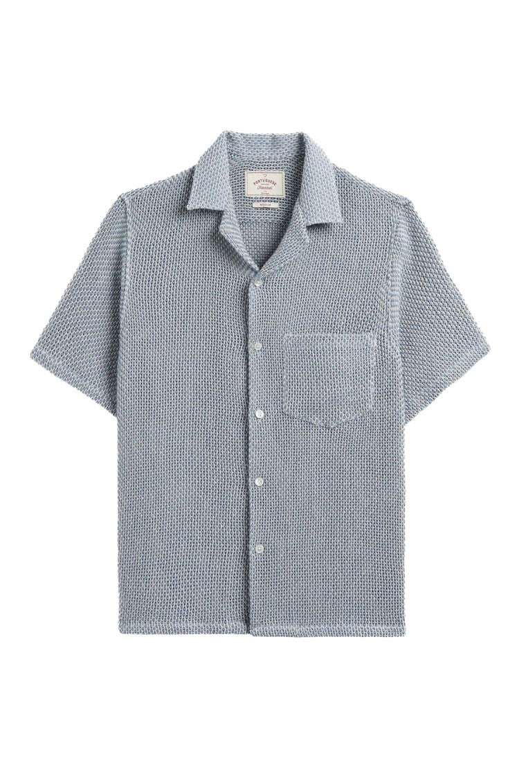 Portuguese Flannel Agora Textured Bowling Collar Shirt