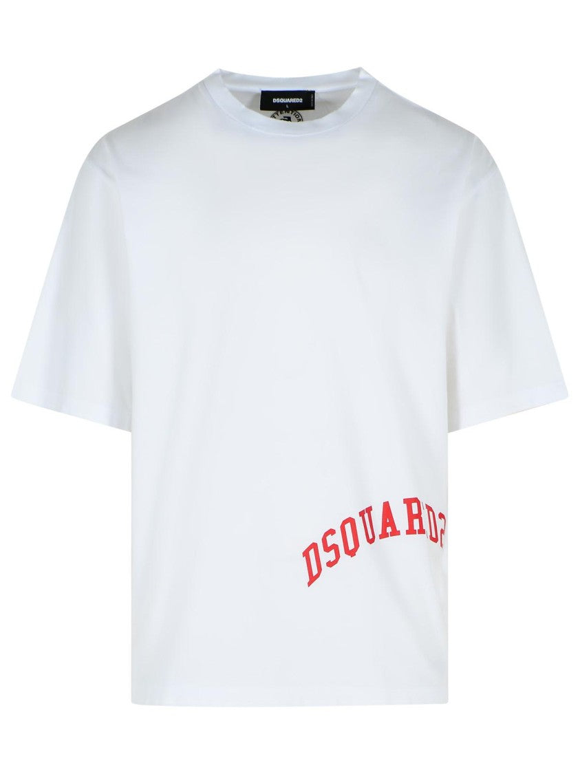 Dsquared2 White Cotton T-Shirt