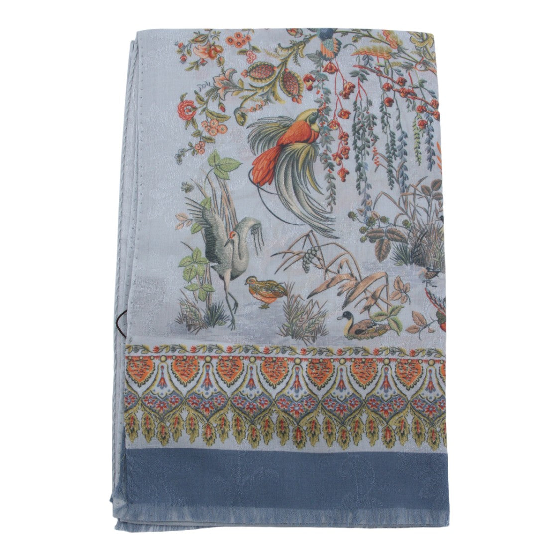 Etro Rectangular Red Scarf With Smooth Texture