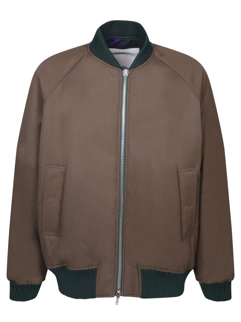 Burberry Reversible Wool-Blend Bomber Jacket
