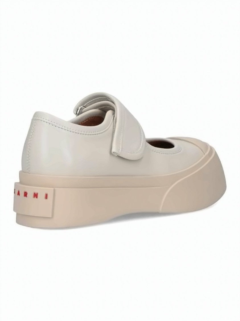 Marni Calf Leather Sneakers With Rubberized Sole