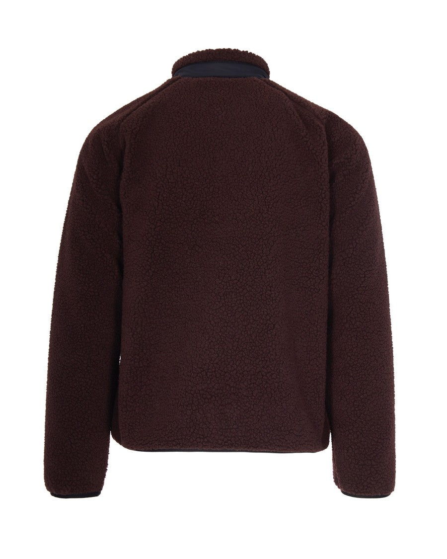 Carhartt Wip Palisander And Black Heavy Fleece Jacket