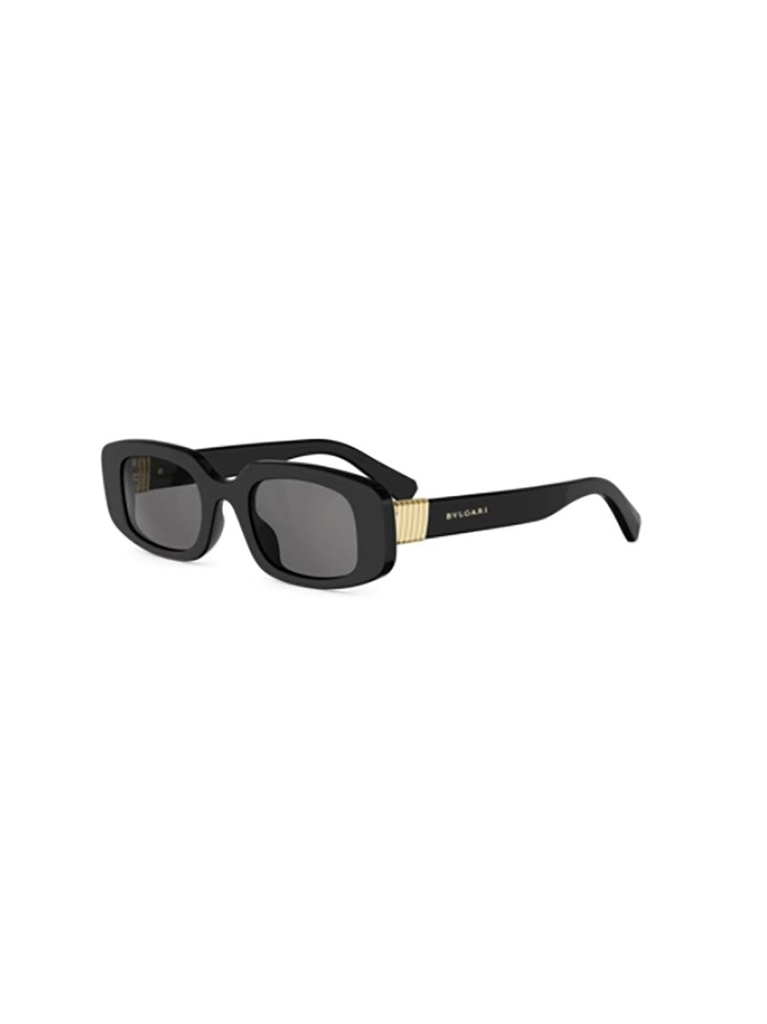 Bulgari Black Bv40084i Rectangular Gold Sunglasses
