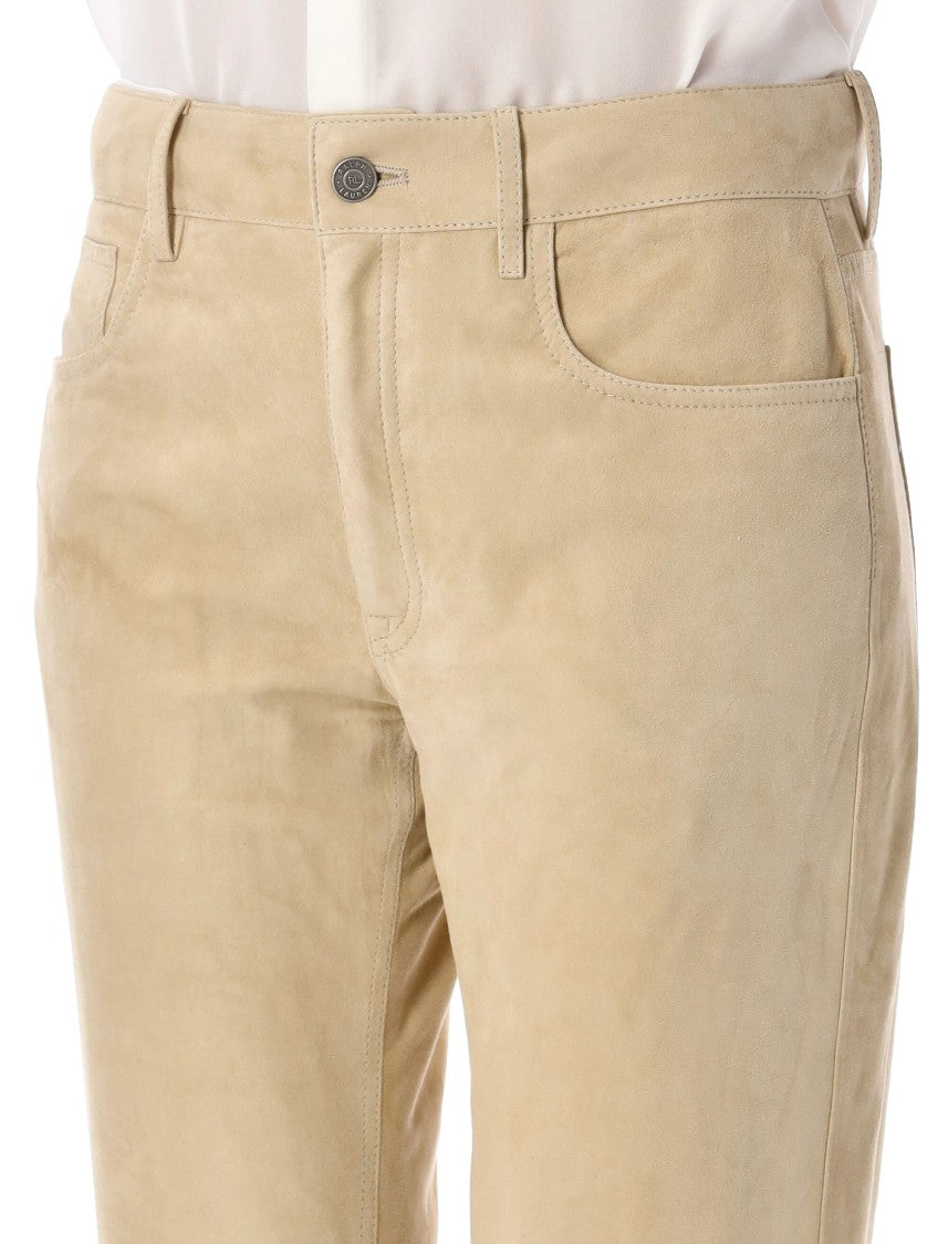 Polo Ralph Lauren Suede Leather Trousers