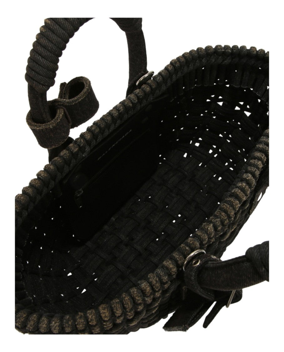 Balenciaga Bistro Xs Basket Top Handle Bag In Denim