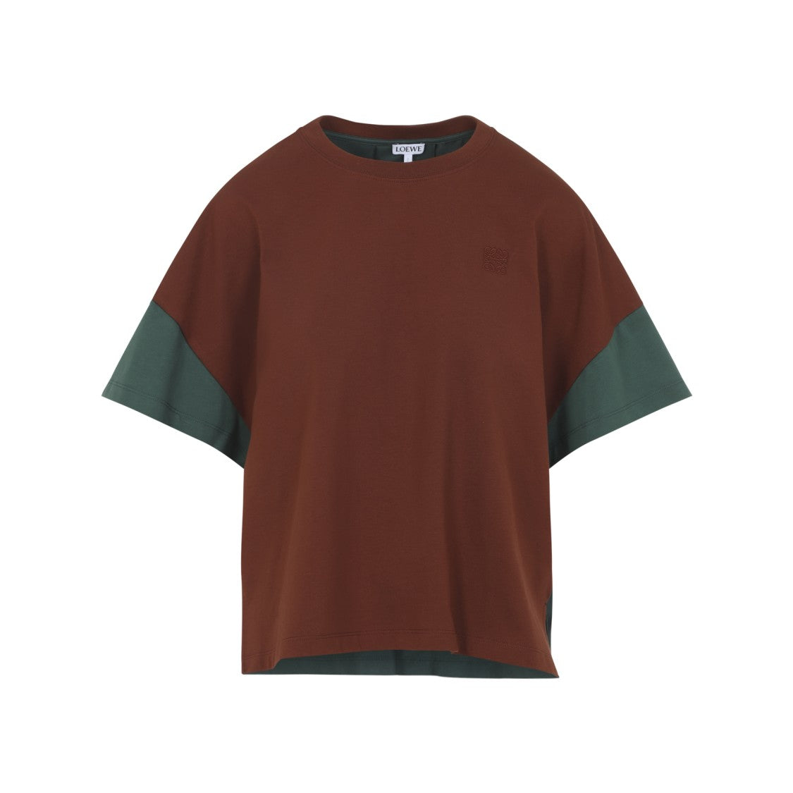 Loewe Color Block T-Shirt With Cotton-Silk Blend