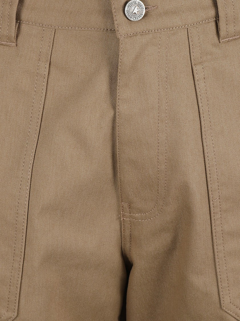 Golden Goose Relaxed Fit Cargo Trousers With Smooth Finish