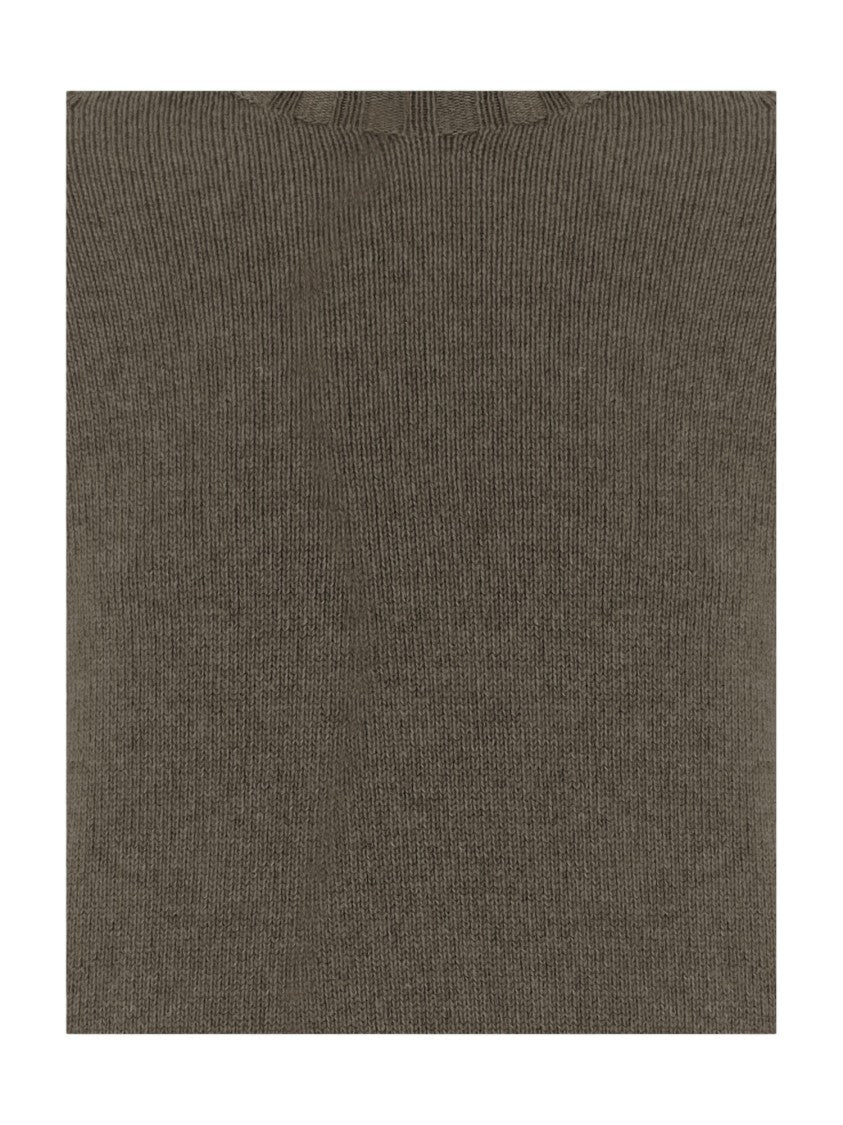 Tagliatore Pinecone Brown Cashmere Crewneck Sweater