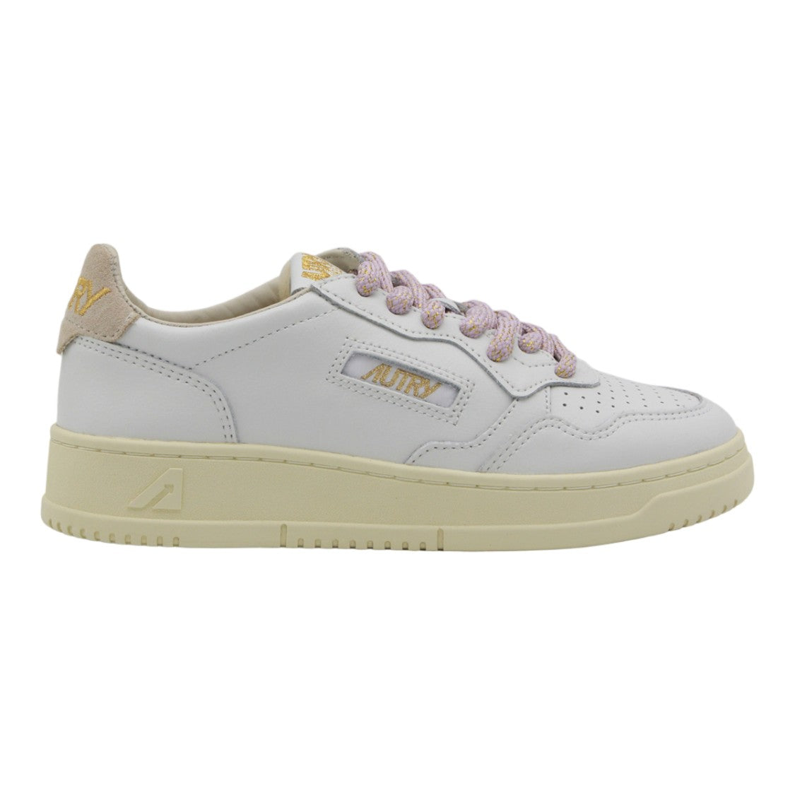 Autry Smooth Leather Sneakers With Perforated Detail
