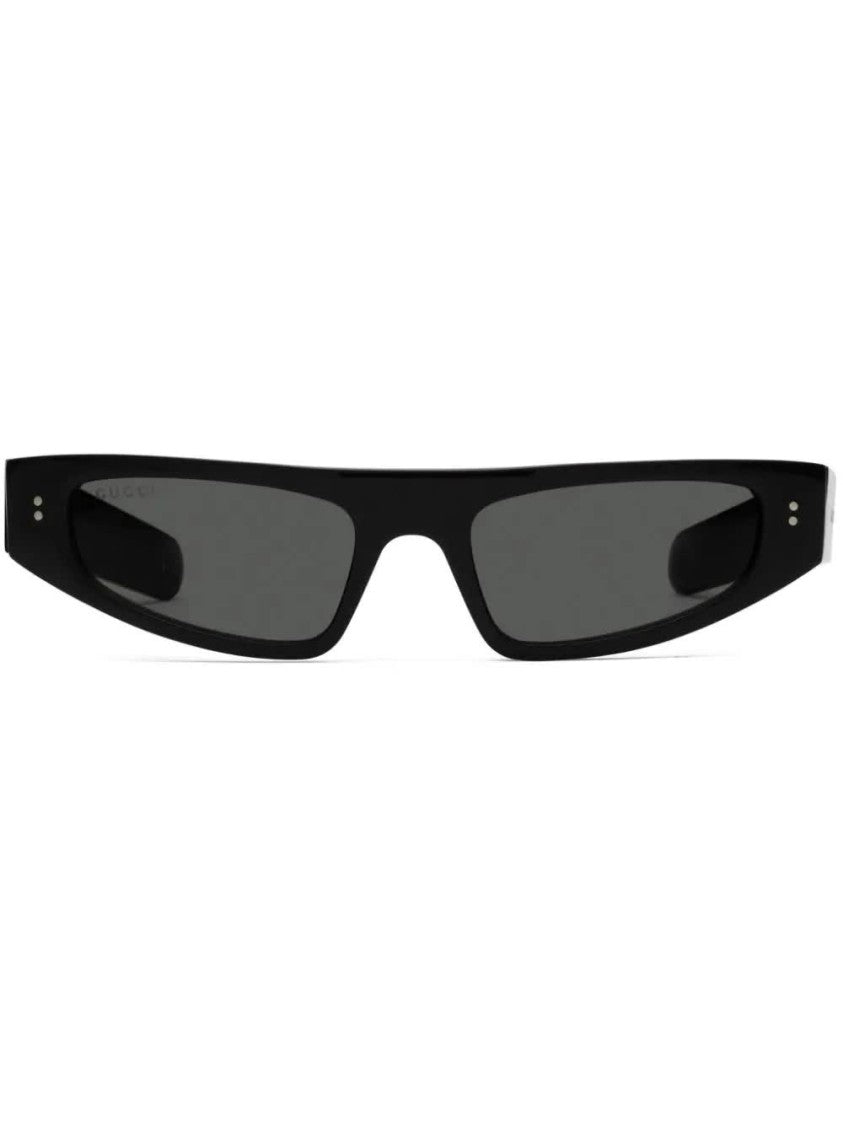 Gucci Black Cat Eye Slim Frame Sunglasses