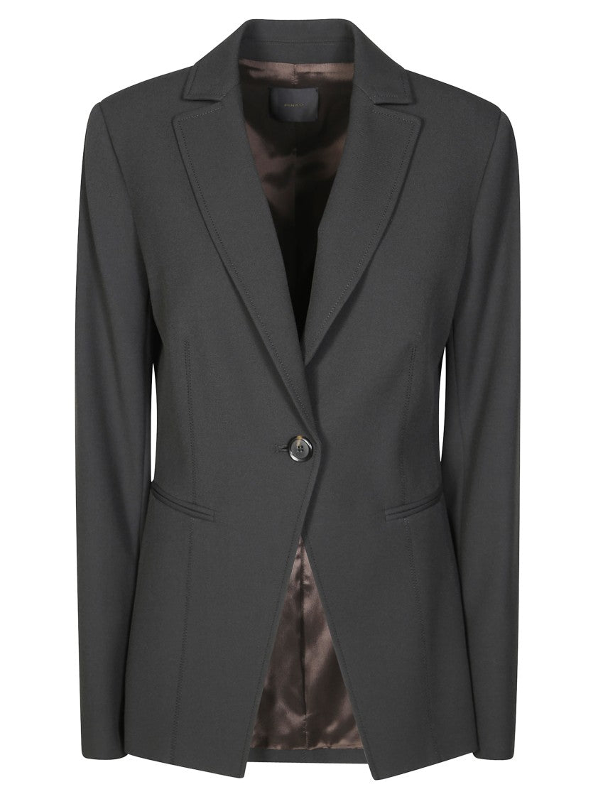 Pinko Fitted Single-Button Jacket With Structured Silhouette