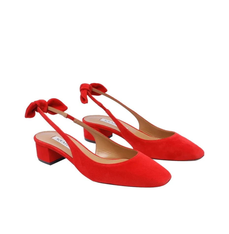 Aquazzura Very Bow Tie Sling 35