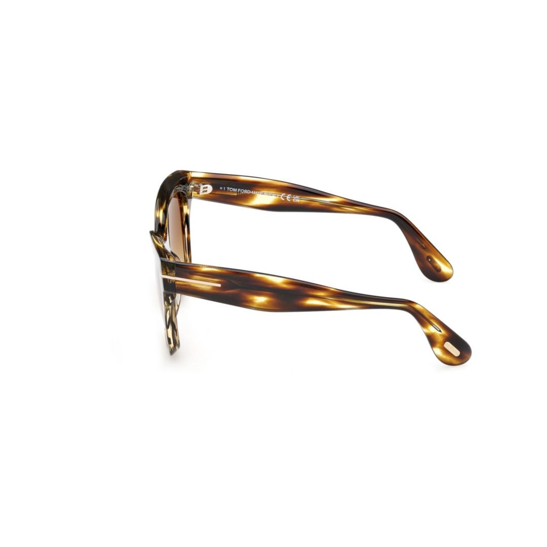 Tom Ford Ft1217 Square Tortoiseshell Acetate Sunglasses