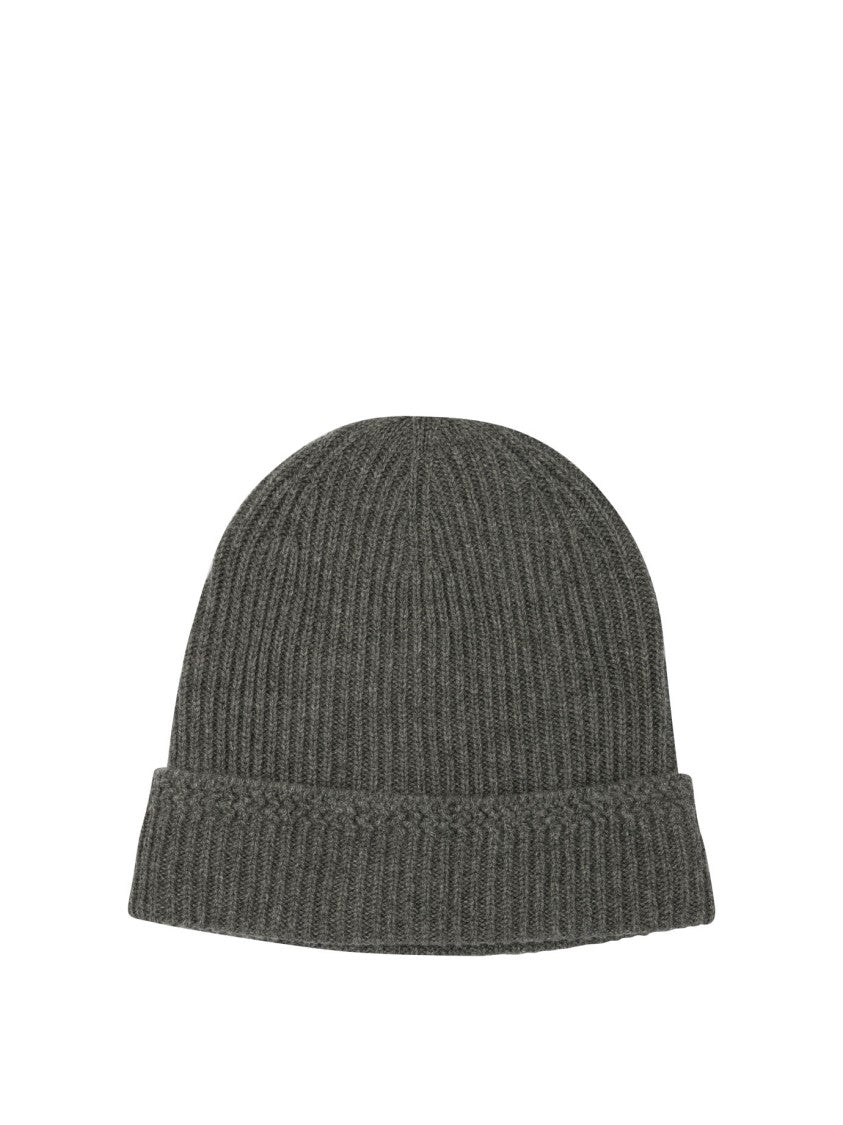 Tom Ford Ribbed Cashmere Hat With Folded Cuff
