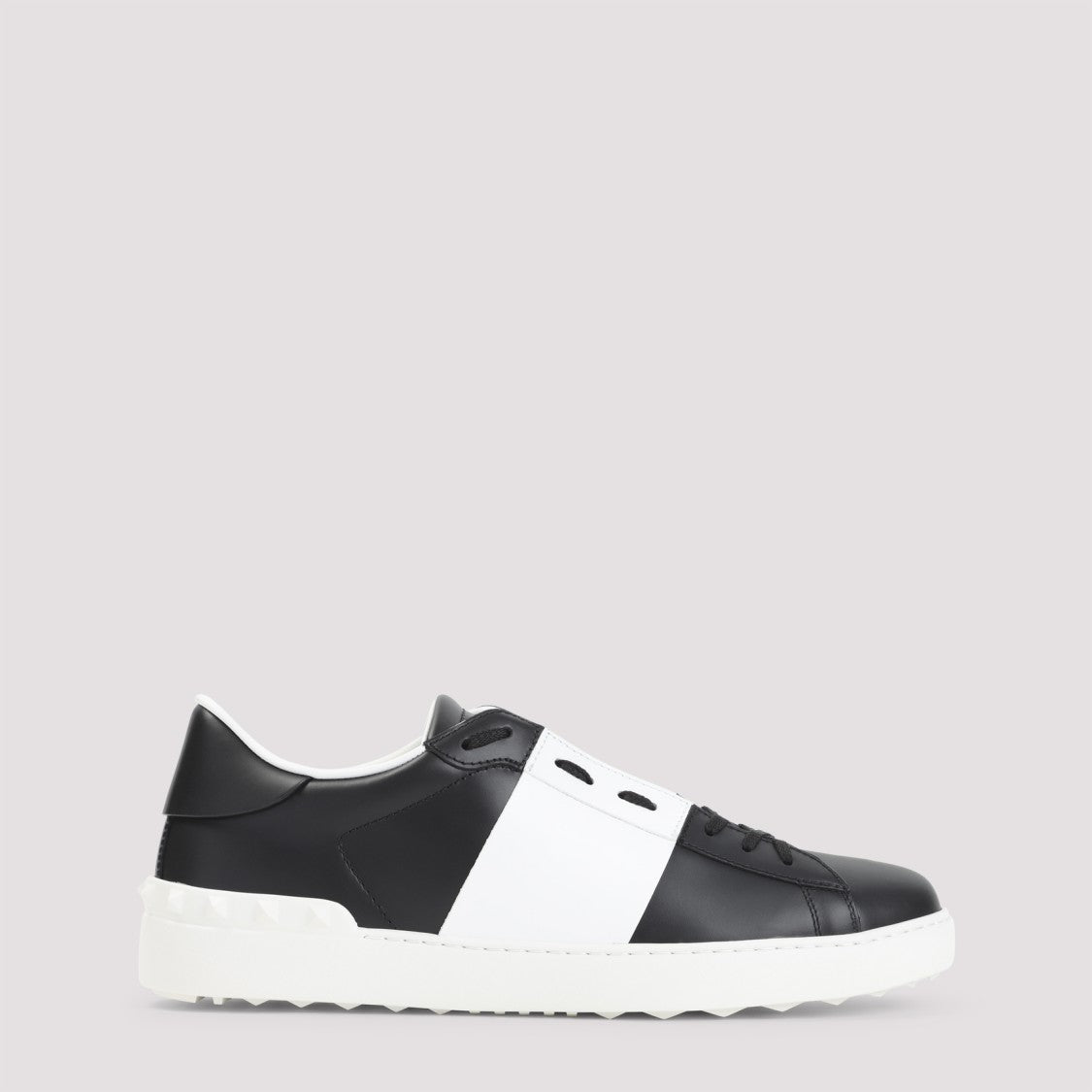 Valentino Garavani Calf Leather Sneakers With Gold-Tone Logo