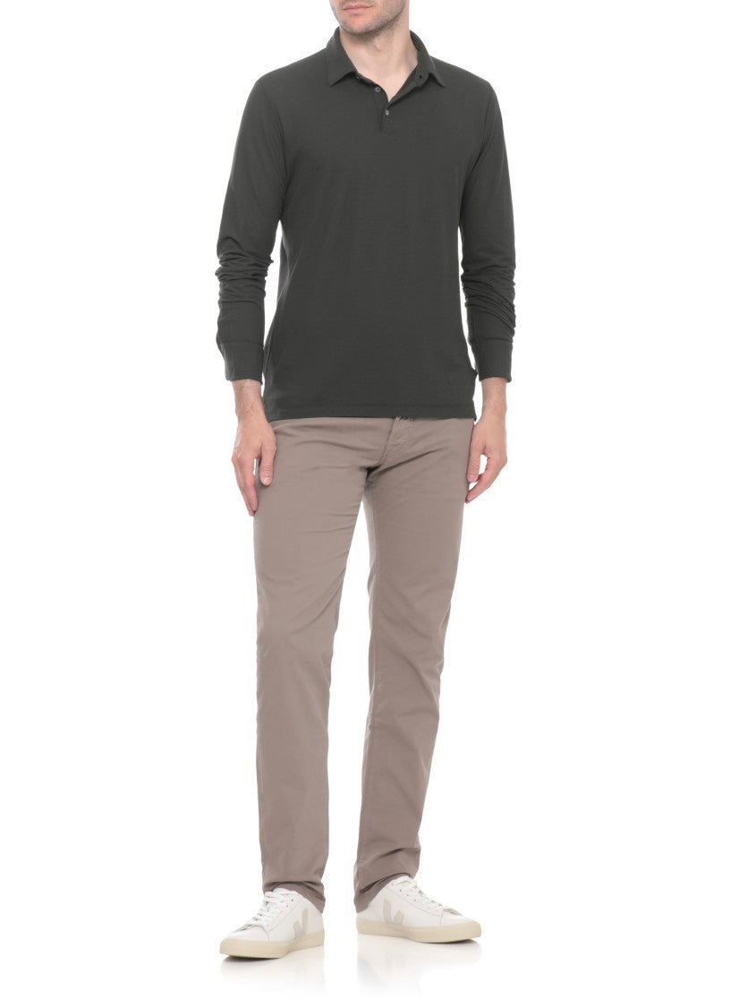 Zanone Two Buttons Cotton Polo Shirt