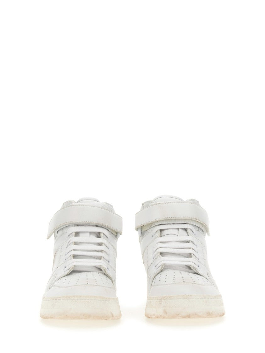 Saint Laurent Lax High-Top Sneakers With Délavé Effect