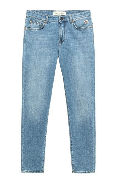 Roy Rogers Mid-Rise Slim Fit Jeans With Logo Detailing