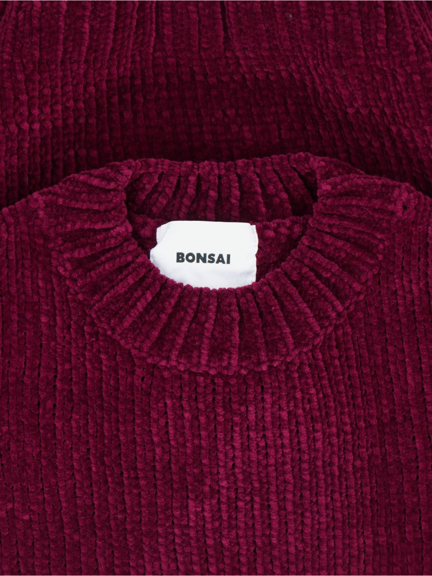 Bonsai Chenille Sweater – Bordeaux Red