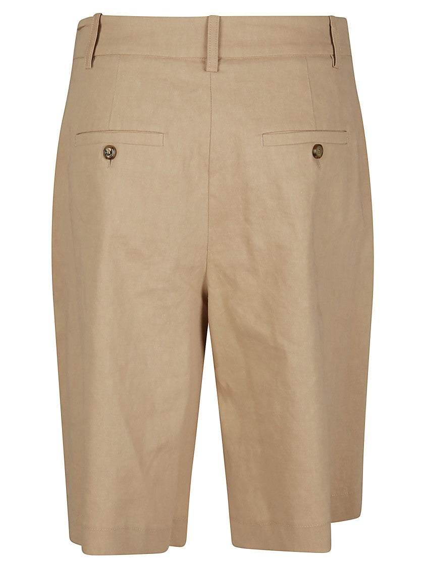 Pinko Bryana Tailored Linen Blend Shorts