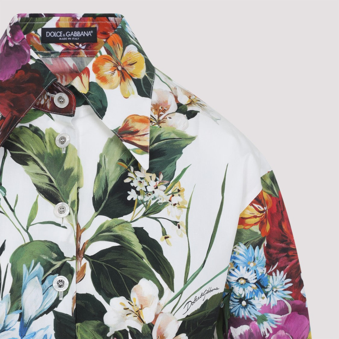 Dolce & Gabbana Multicolored Floral Print Shirt
