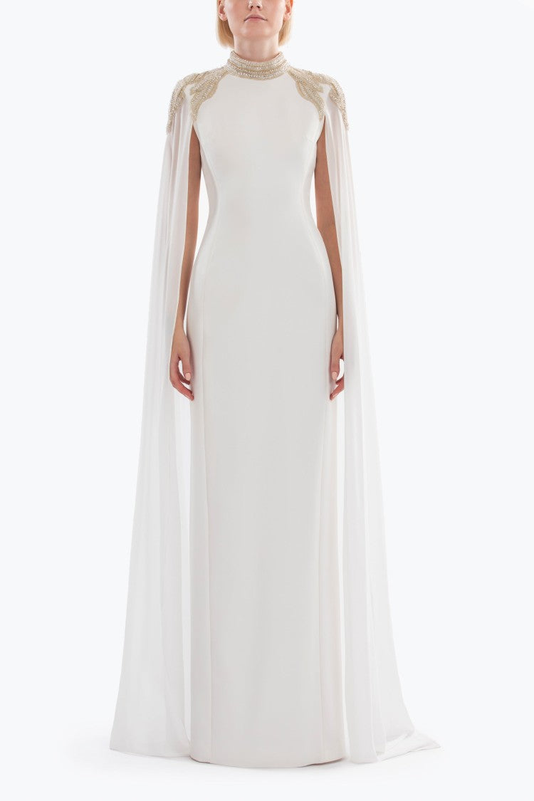 Saiid Kobeisy Embellished Crepe Kaftan