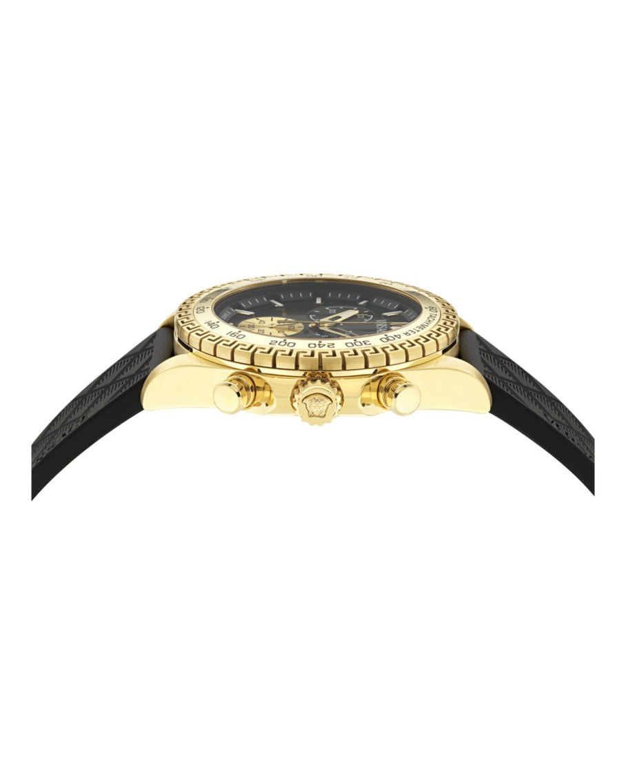 Versace Chronograph Timepiece With Greek Key Detailing