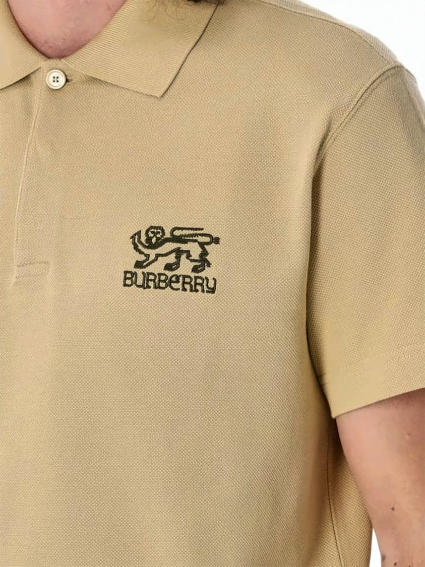 Burberry Textured Fabric Polo Shirt