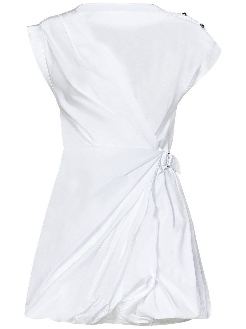 Pinko Wrap Mini Dress With Balloon Skirt