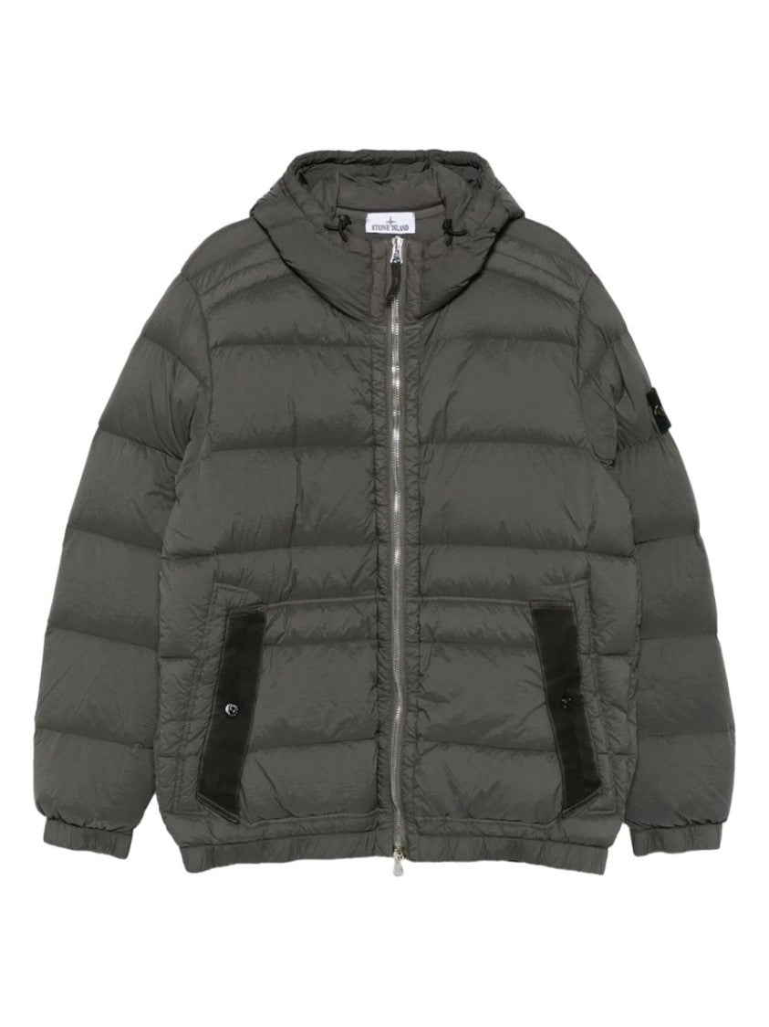 Stone Island Polyamide-Blend Quilted Hooded Down Jacket