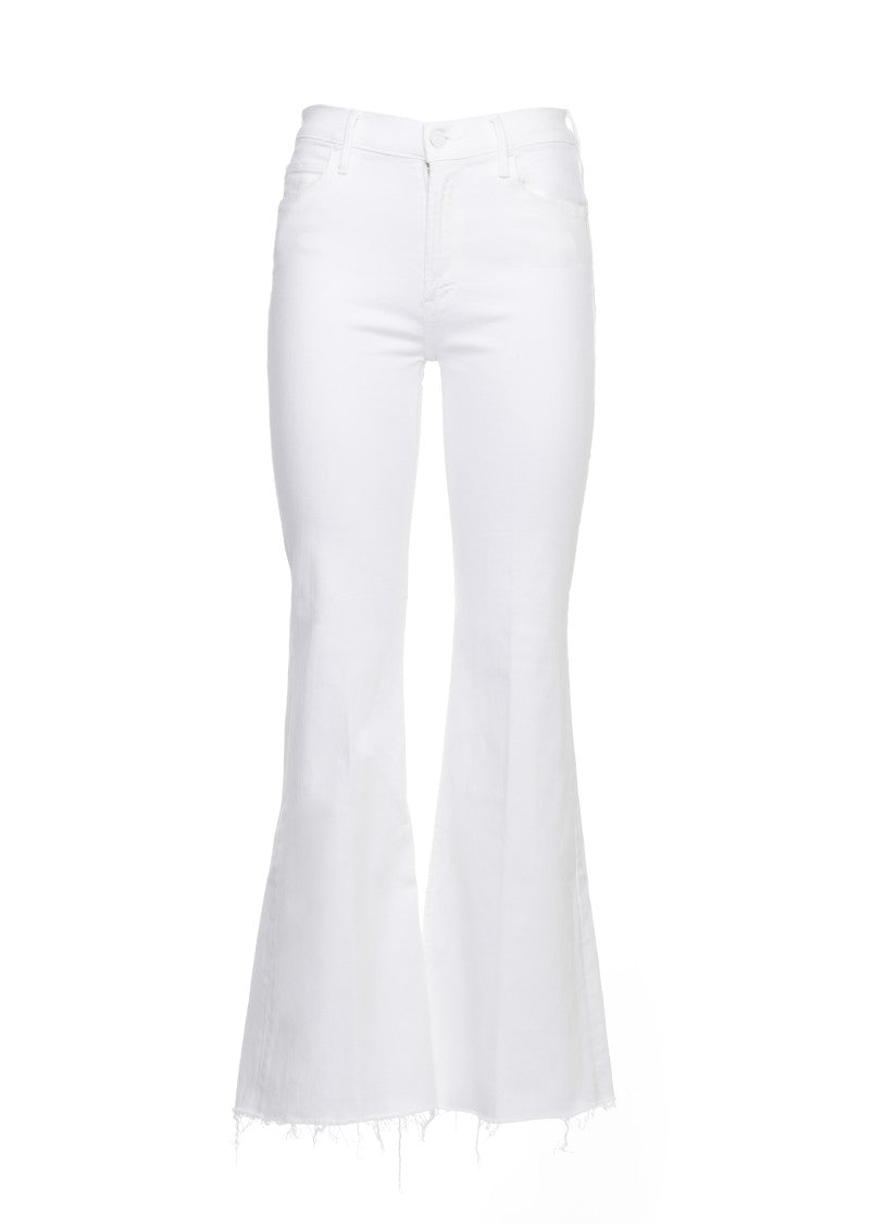 Mother White The Lil Doozy Fray Jeans