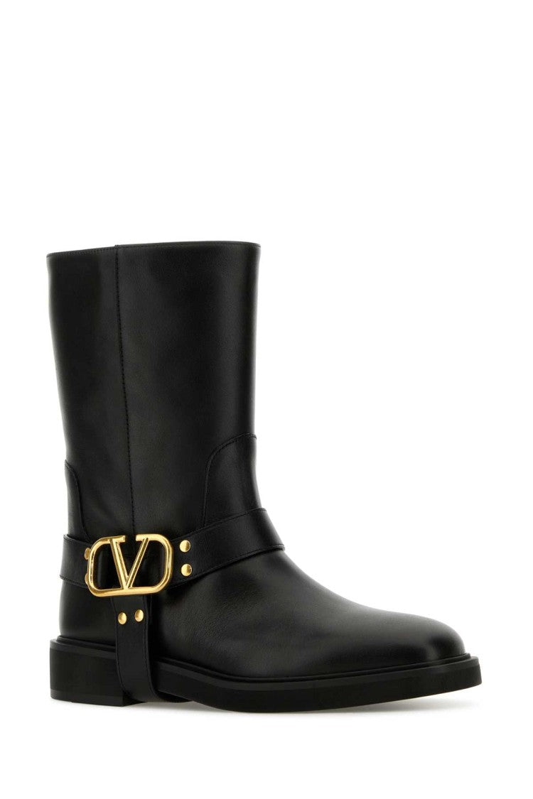 Valentino Garavani Black Leather Boots