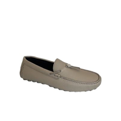 Christian Dior Sleek Light Beige Loafers With Subtle Stitching