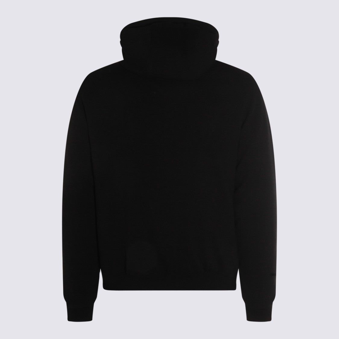 Moorer Minimalist Black Jacket With Hood And Fitted Hem