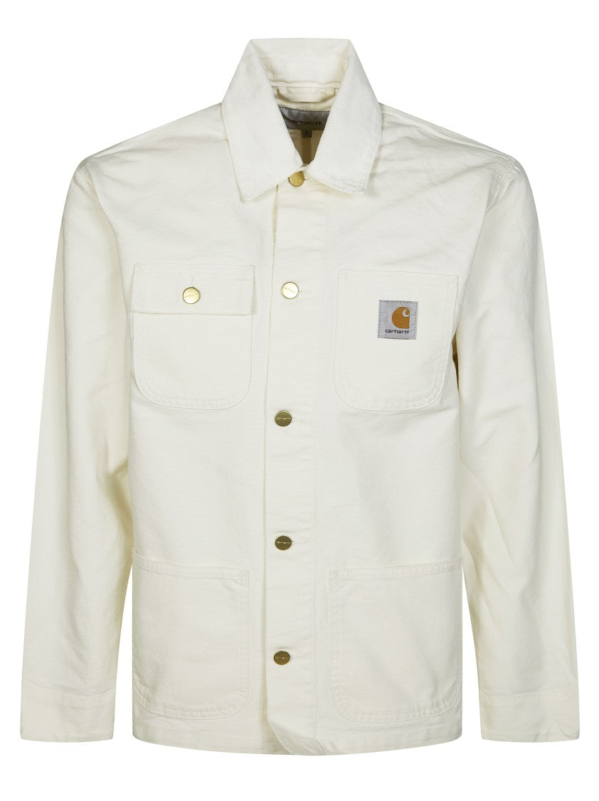 Carhartt Wip White Michigan Snap-Closure Cotton Jacket