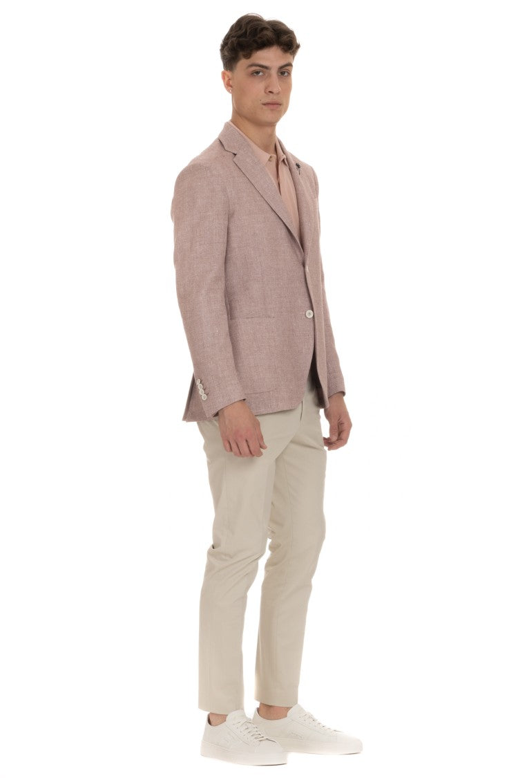 Lardini Textured Linen-Wool Jacket