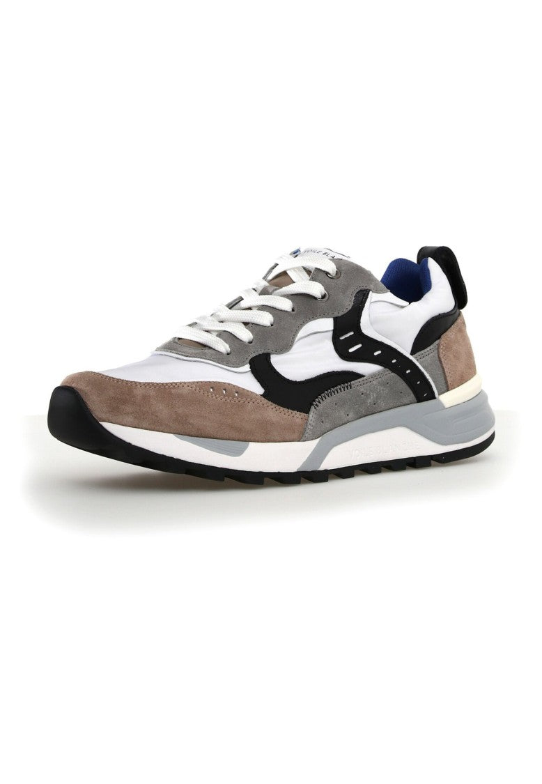 Voile Blanche Multi-Tone Grey Voile Blanche Sneakers With Suede