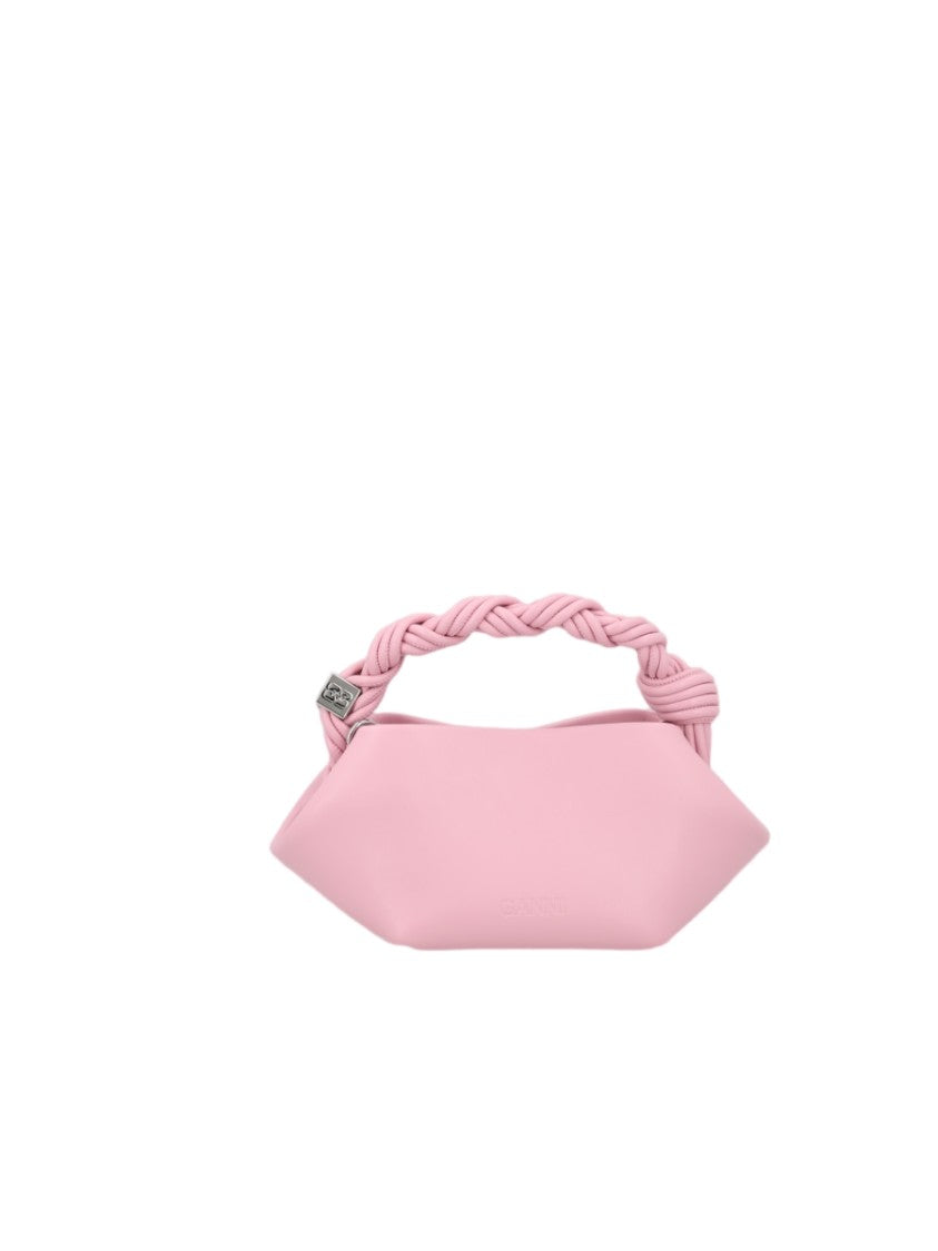 Ganni Geometric Mini Handbag With Braided Handle