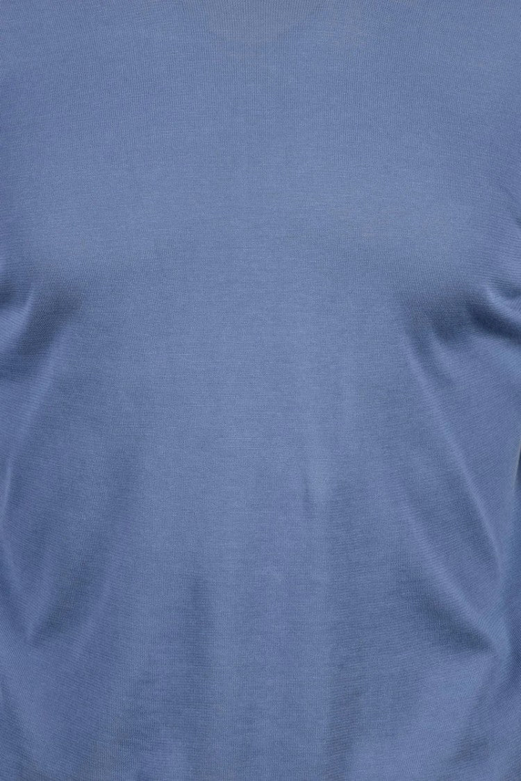 Drumohr Blue Crew Neck Sweater