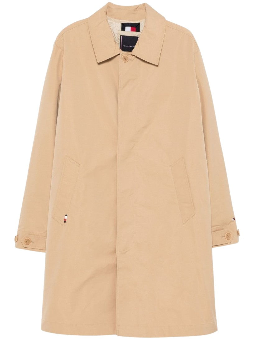 Tommy Hilfiger Sand Beige Long Raincoat