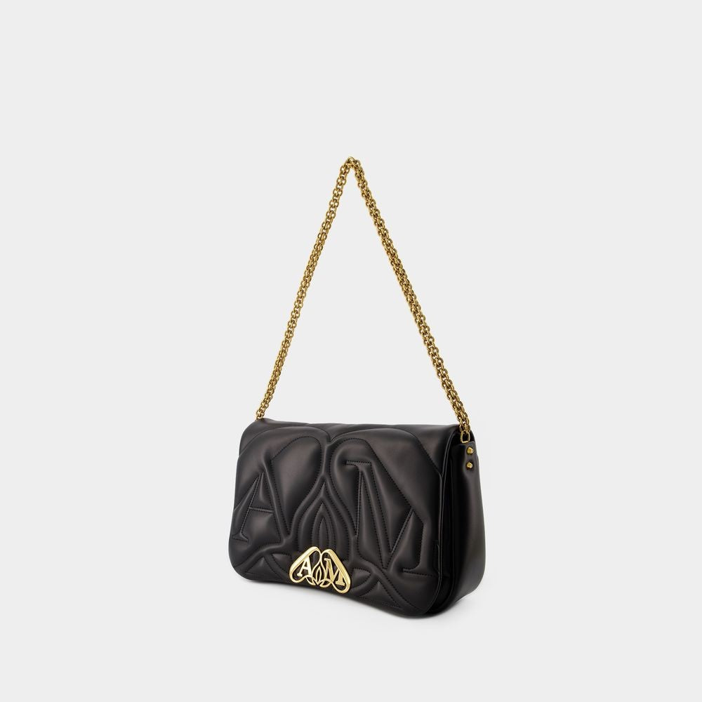 Alexander Mcqueen The Seal Crossbody Bag - Leather - Black