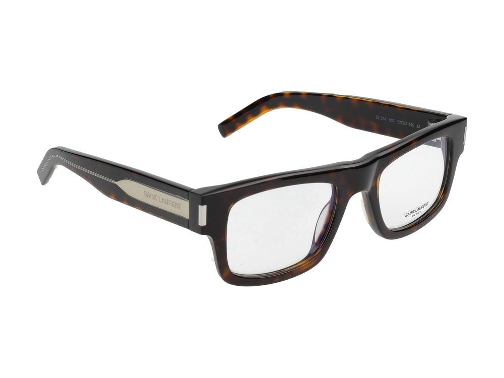 Saint Laurent Eyeglasses Sl 574 002 Havana Crystal Transparent 52/21/145