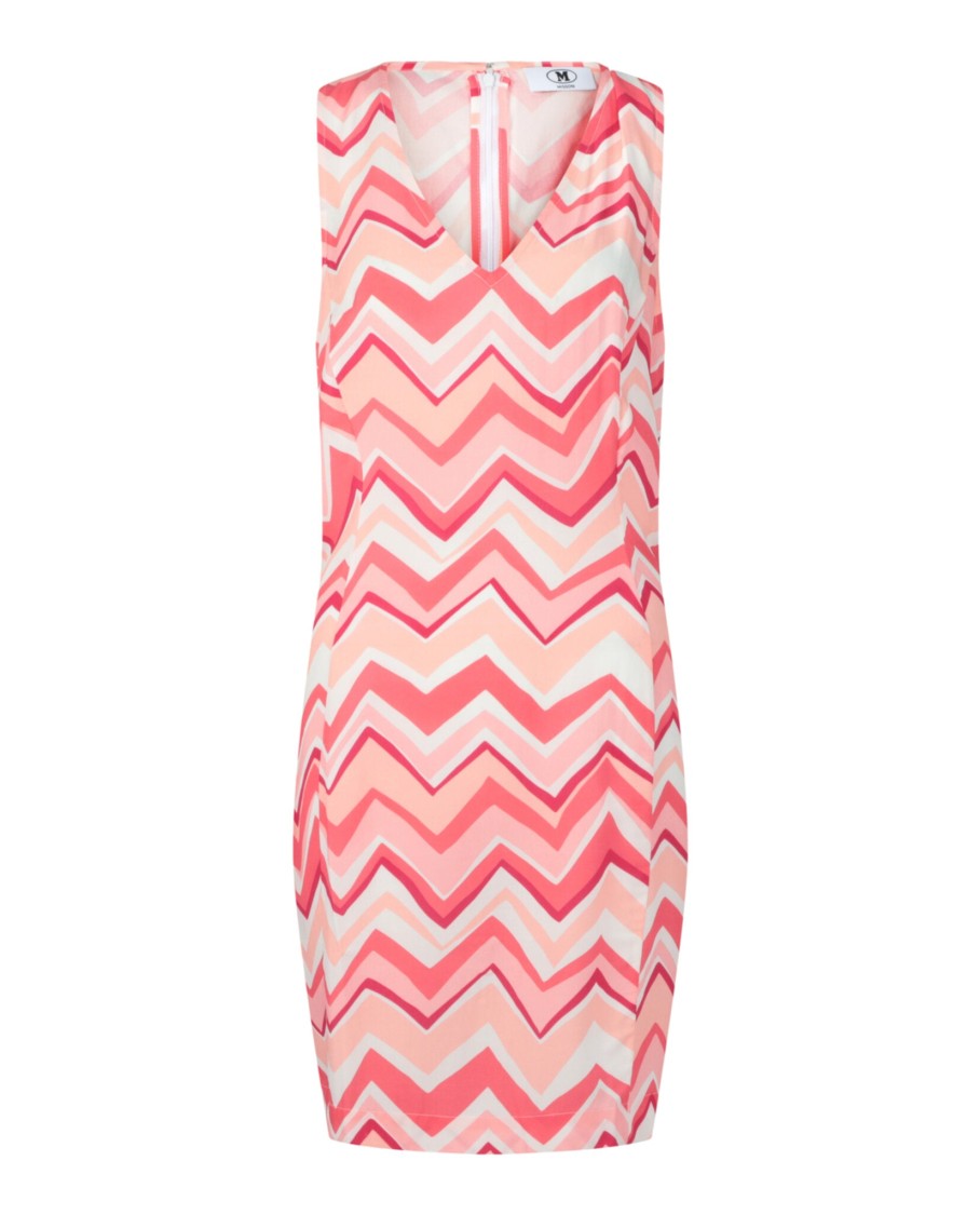 M Missoni V-Neck Zig Zag Mini Dress With Back Zip Closure