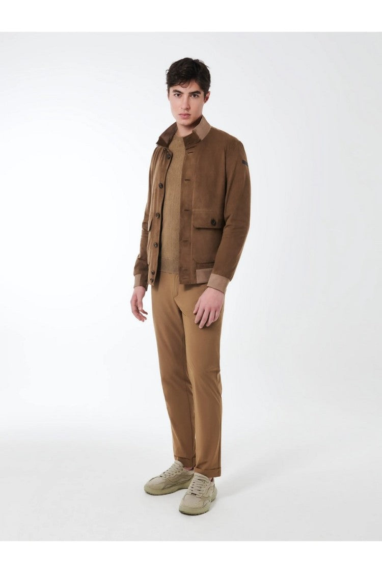 Rrd Beige Lightweight High Collar Modern Jacket